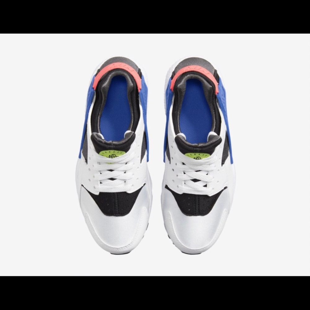 Nike Huarache Run GS 'White Bright Crimson' - Picture 4 of 6